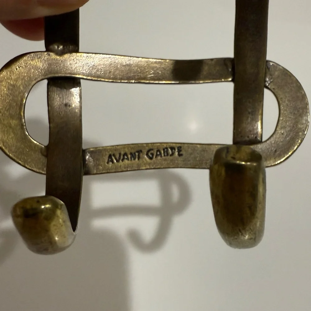 Avant Garde Brass Knot Cuff